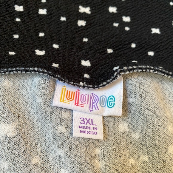 Lularoe Cassie skirt, 3xl, black and white, NWT - Picture 2 of 4
